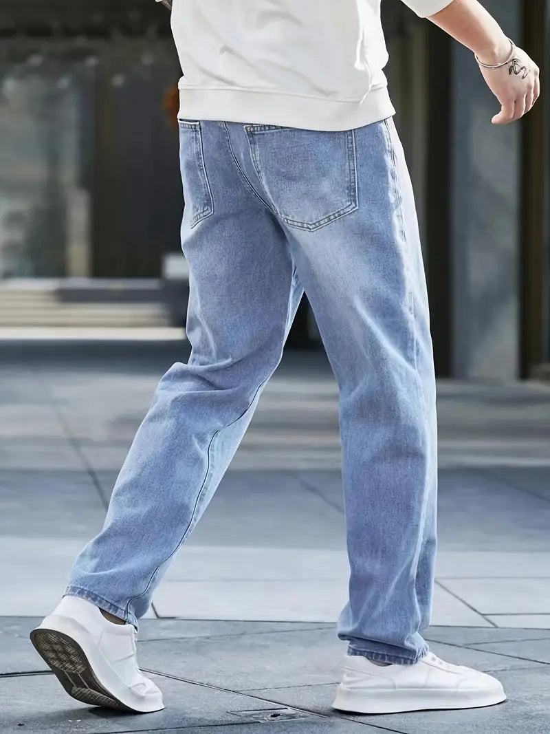 Jonah | Herre Denim Jeans Casual med Lige Ben Bukser Mænd