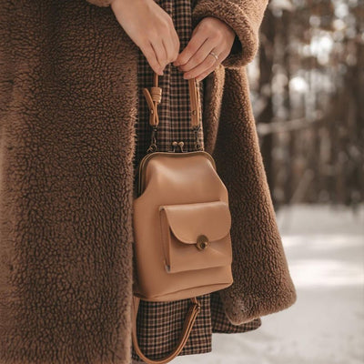 Vintage Skuldertaske med Snaplukning