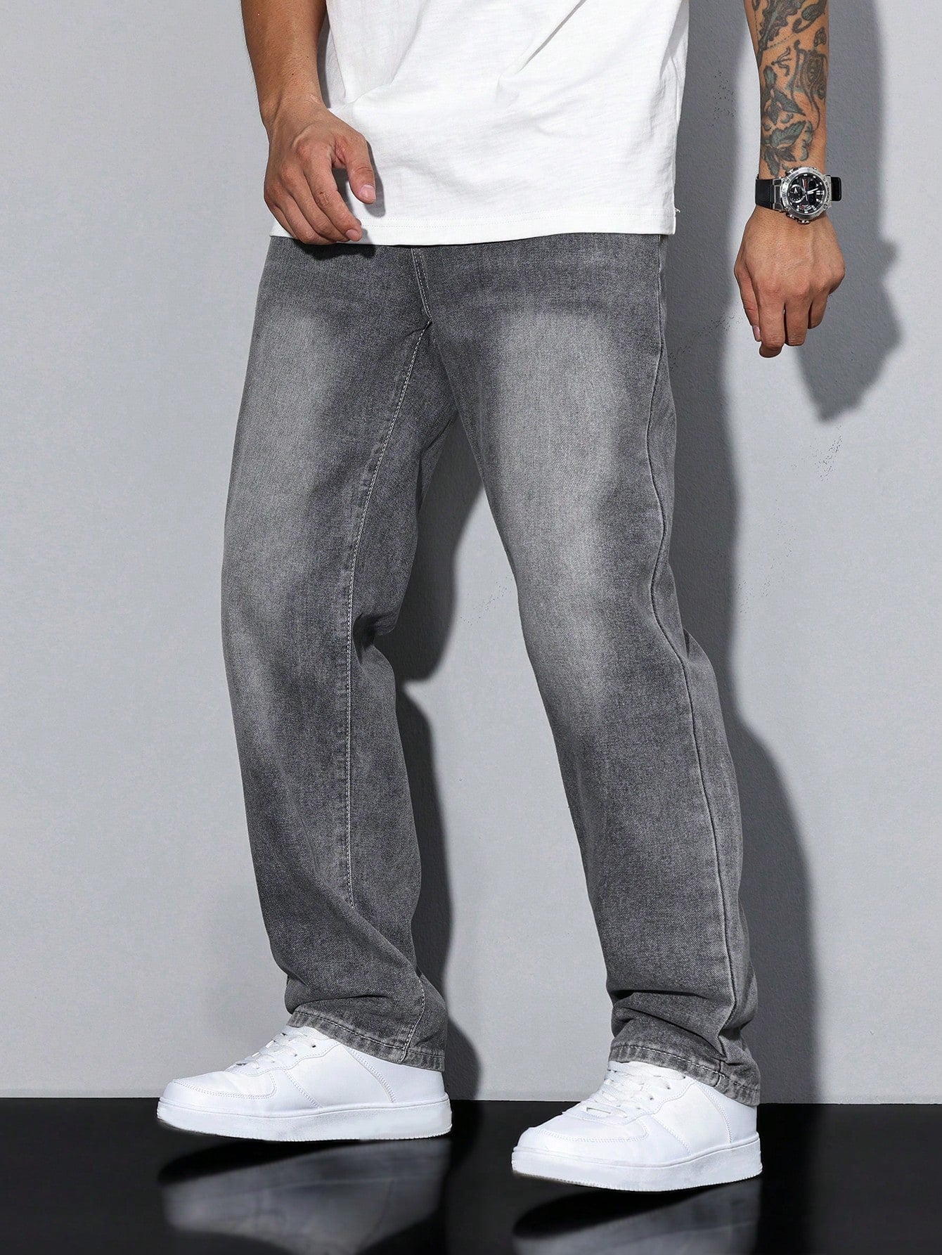 Nolan | Herre Denim Jeans i Casual Lige Snit Bukser Mænd