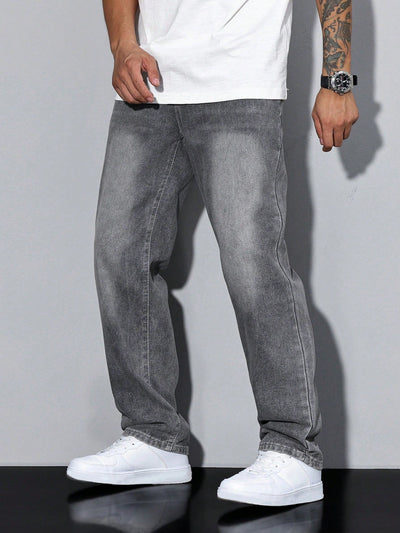 Nolan | Herre Denim Jeans i Casual Lige Snit Bukser Mænd