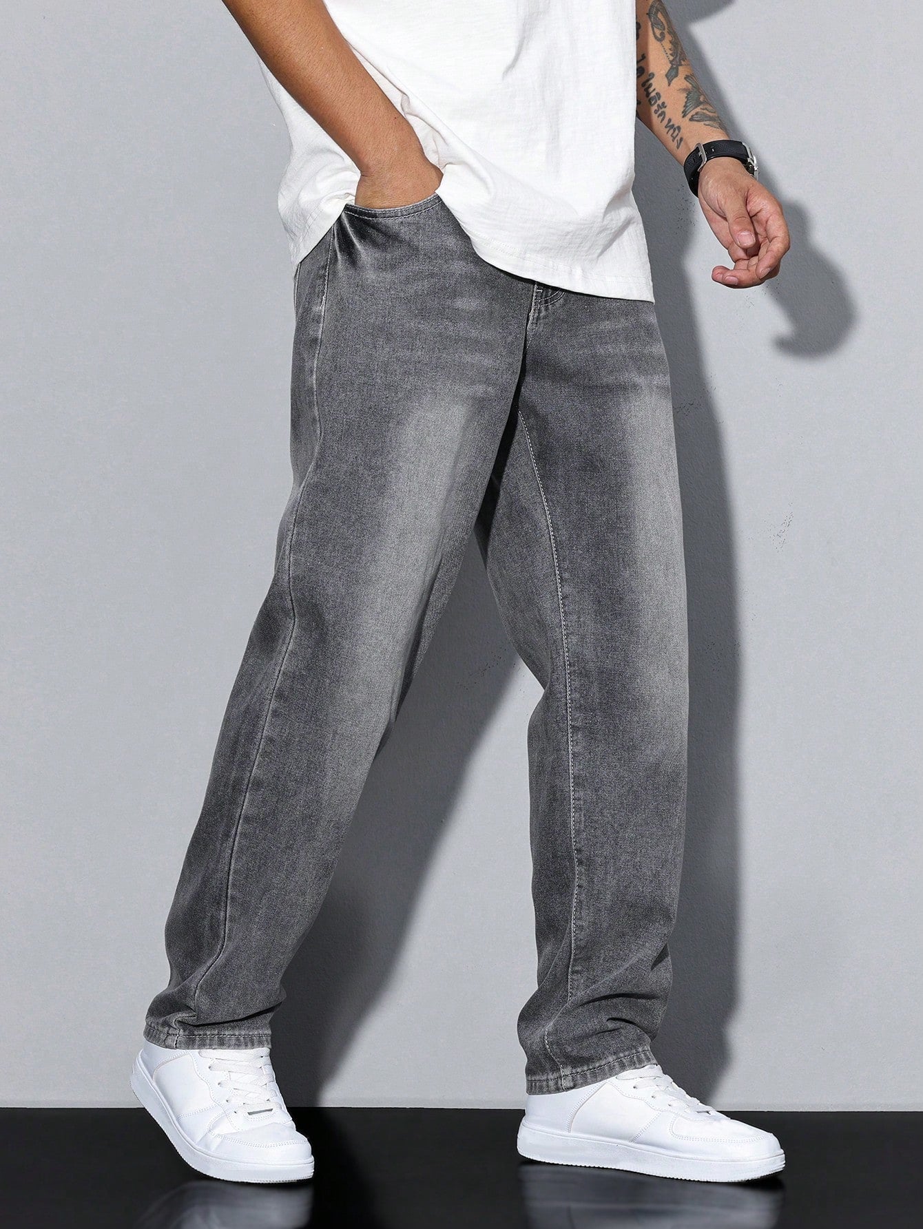 Nolan | Herre Denim Jeans i Casual Lige Snit Bukser Mænd