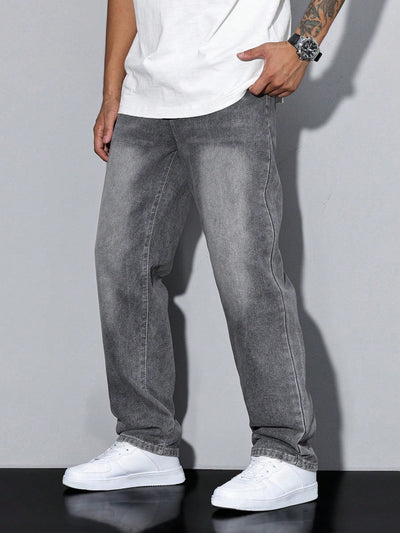 Nolan | Herre Denim Jeans i Casual Lige Snit Bukser Mænd