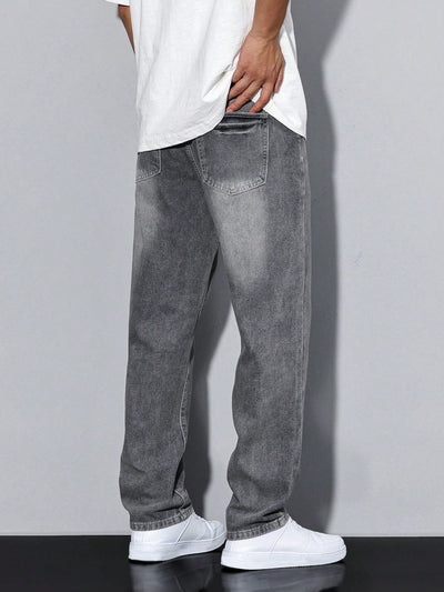 Nolan | Herre Denim Jeans i Casual Lige Snit Bukser Mænd