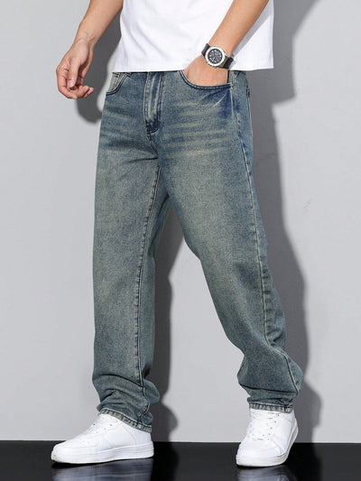 Nolan | Herre Denim Jeans i Casual Lige Snit Bukser Mænd