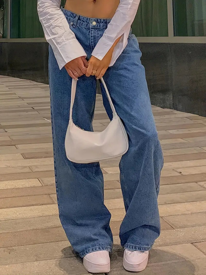 Naya - Denim Jeans Relaxed Fit Baggy Bukser Dame