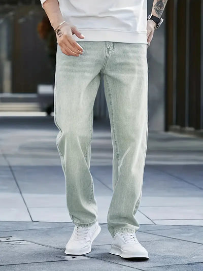 Jonah | Herre Denim Jeans Casual med Lige Ben Bukser Mænd