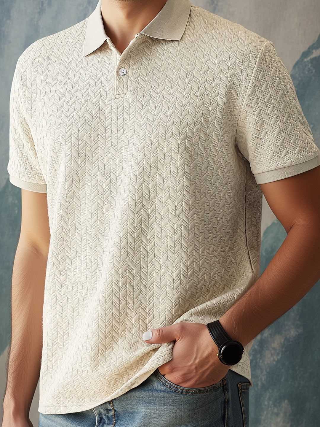 Hudson | Elegant casual polo til mænd – slim fit poloshirt i bomuld