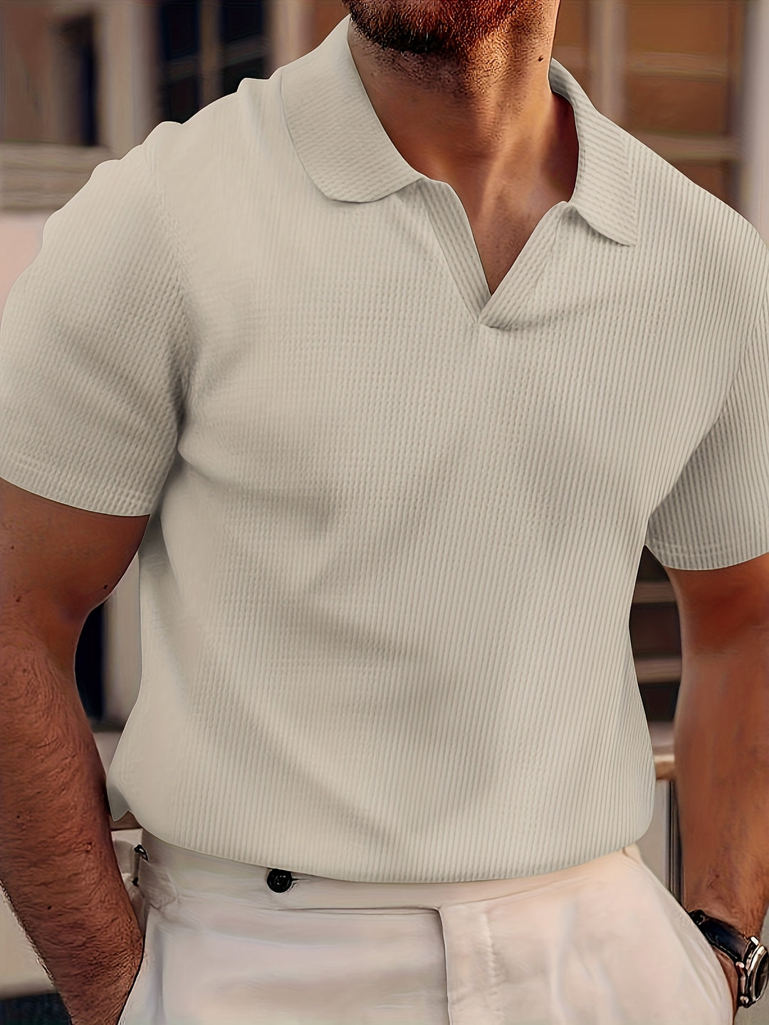 Aaron | Casual herre polo – stilren slim fit kortærmet poloshirt