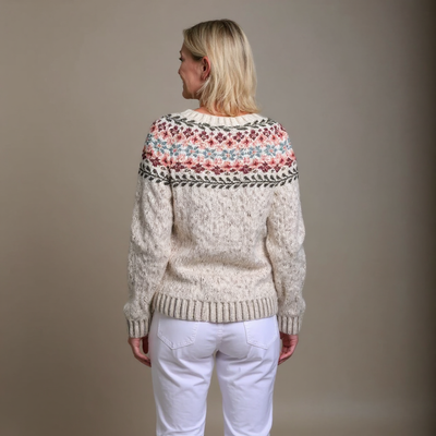 Karla - Klassisk Islandske Uld Vintage Cardigan