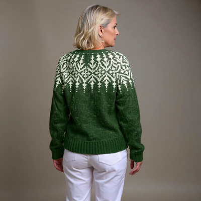 Karla - Klassisk Islandske Uld Vintage Cardigan