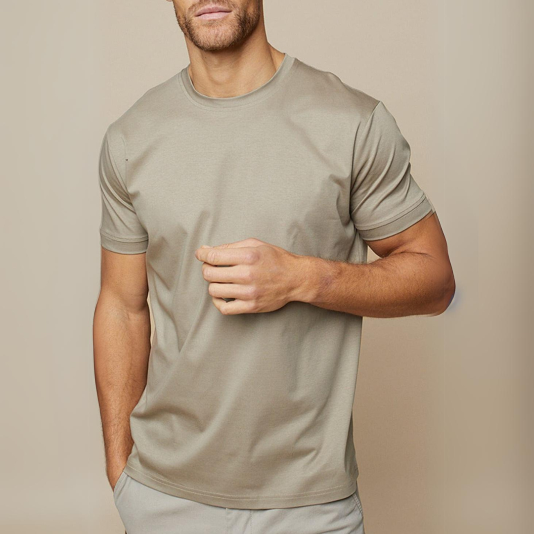 Jonathan | Elegant luksus herre t-shirt – premium åndbar bomuld