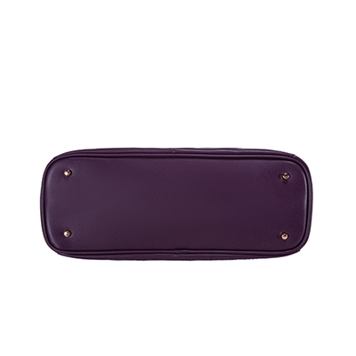 Elegant Borsa Tote i Lilla Læder til Laptop