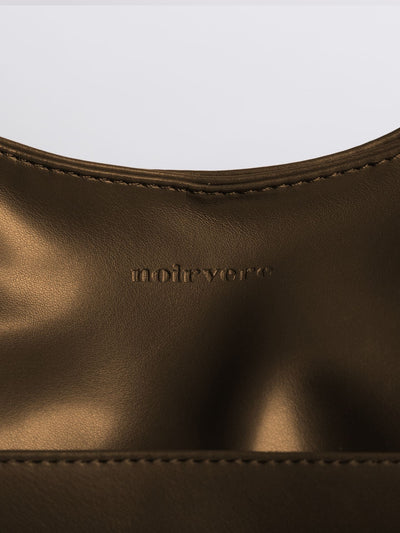 Minimalistisk Vegan Læder Hobo Skuldertaske