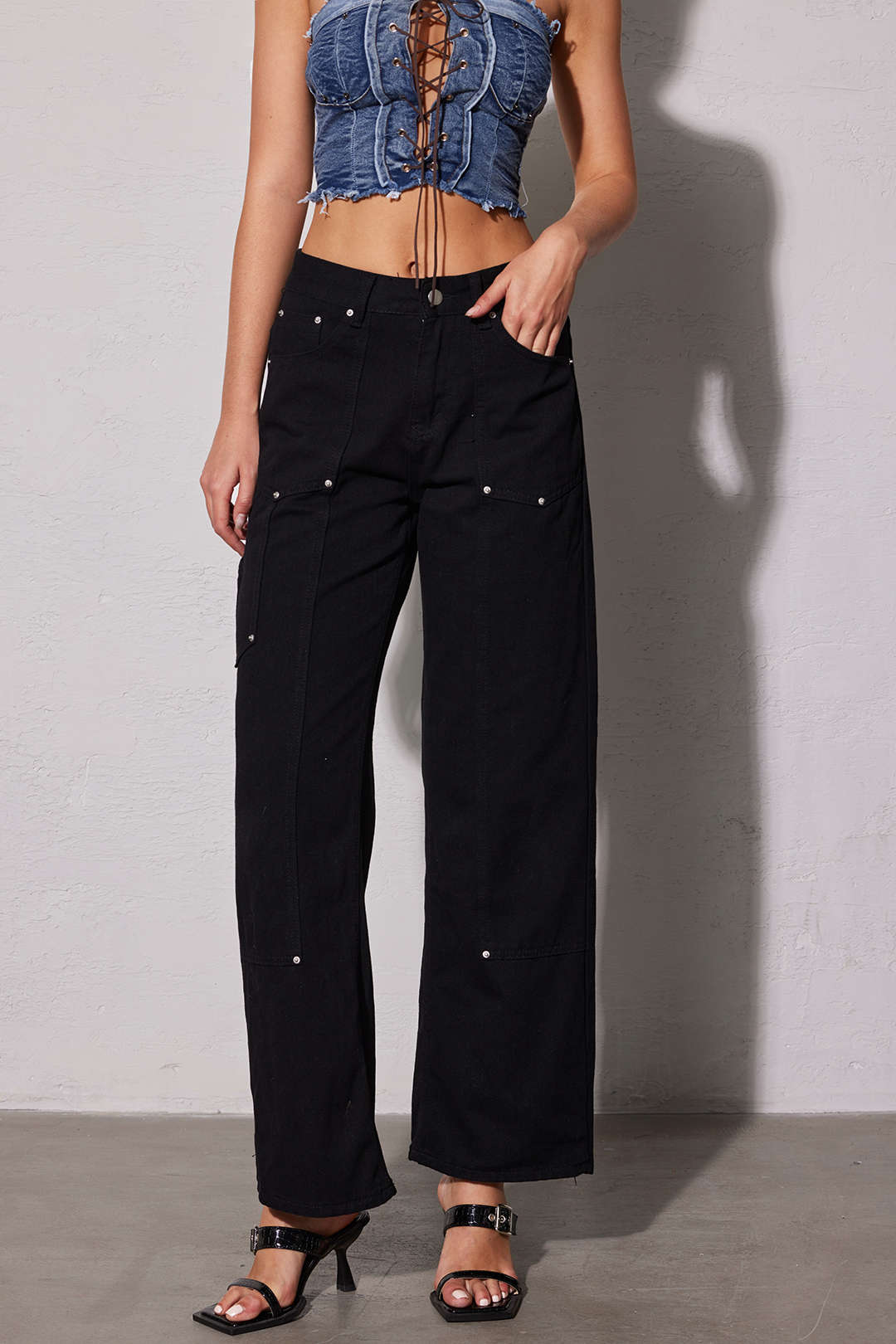 Aurelia | Denim Jeans Classic Utility Sort Bukser Dame