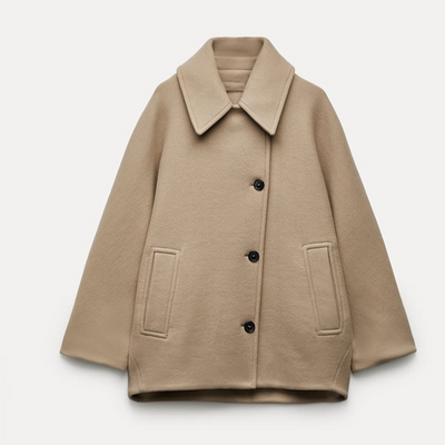 Jazzy | Elegant Oversized Uld frakke til Dame Vinterfrakke