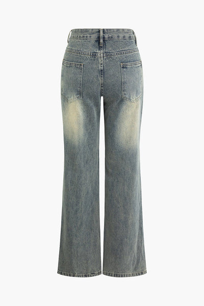 Louisa | Denim Jeans Vintage High-Waisted Bukser Dame