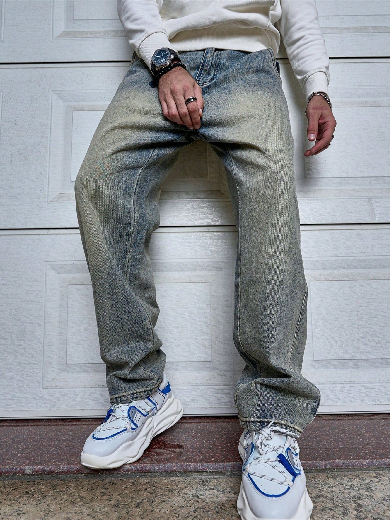 Fredrick | Relaxed-Fit Ret Herre Denim Jeans Mænd Bukser