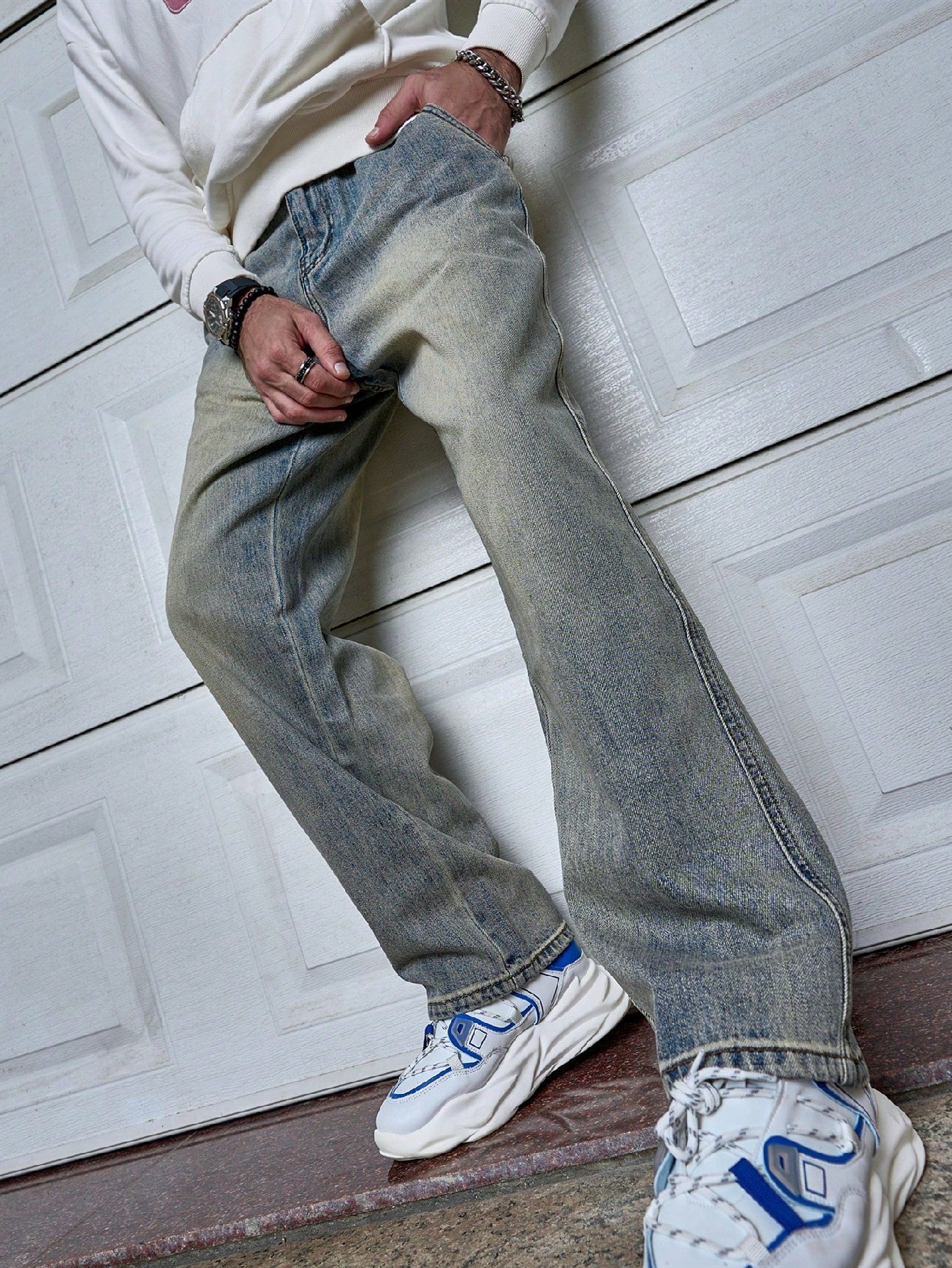 Fredrick | Relaxed-Fit Ret Herre Denim Jeans Mænd Bukser
