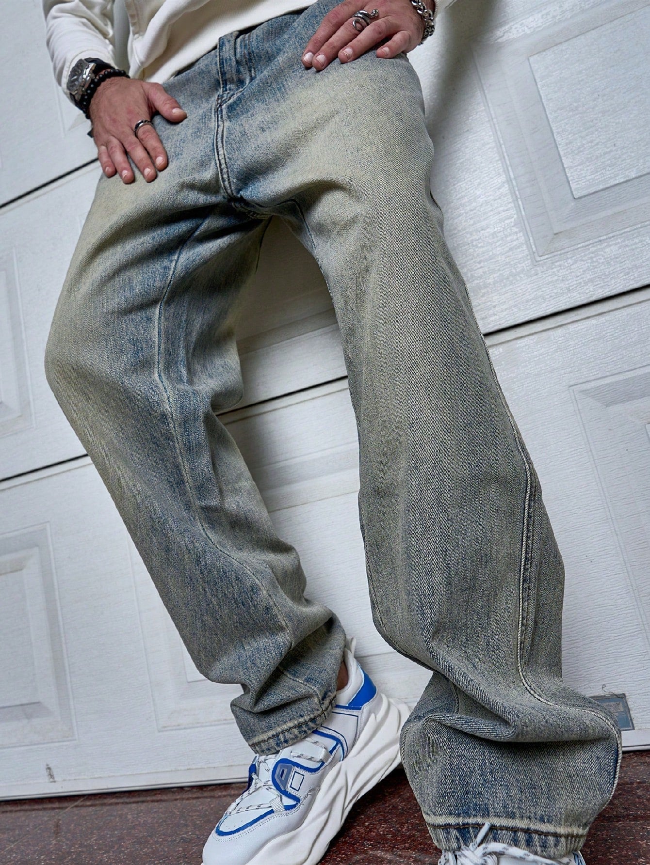 Fredrick | Relaxed-Fit Ret Herre Denim Jeans Mænd Bukser