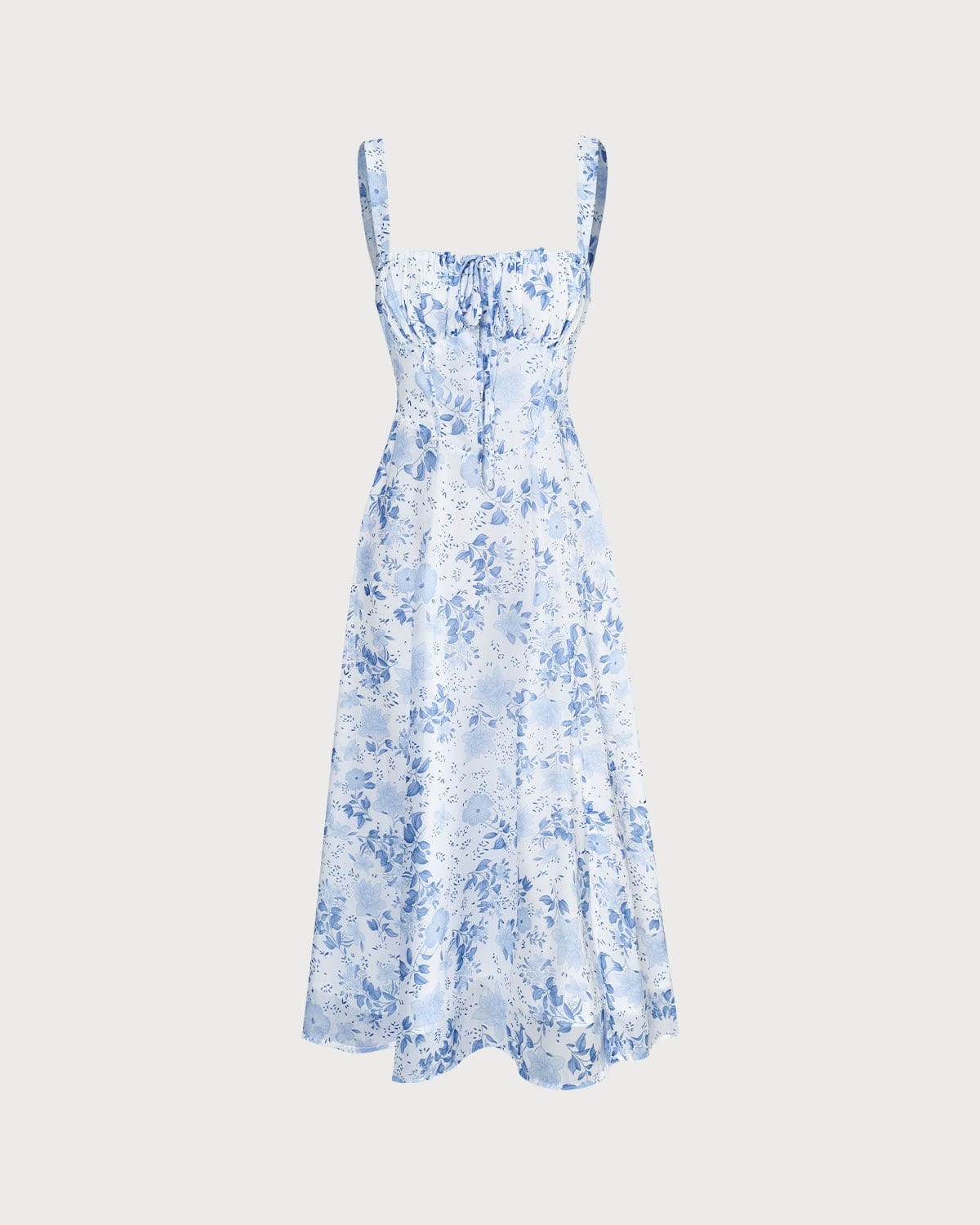 Melis™ Blå kjole med blomsterprint