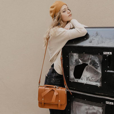 Satchel med Sløjfedetalje - Tidløs Elegance i Sort og Grå