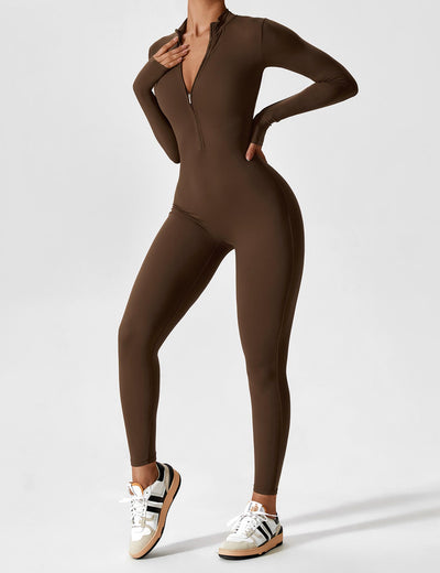 Helga | Stilfuld premium bodysuit med lynlås dame
