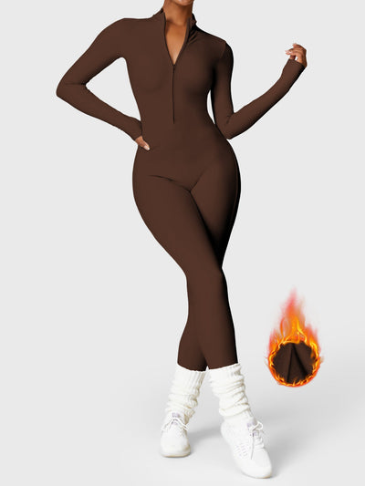 Helga | Stilfuld premium bodysuit med lynlås dame