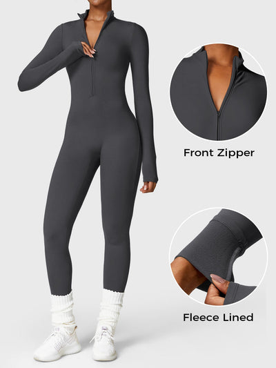 Helga | Stilfuld premium bodysuit med lynlås dame