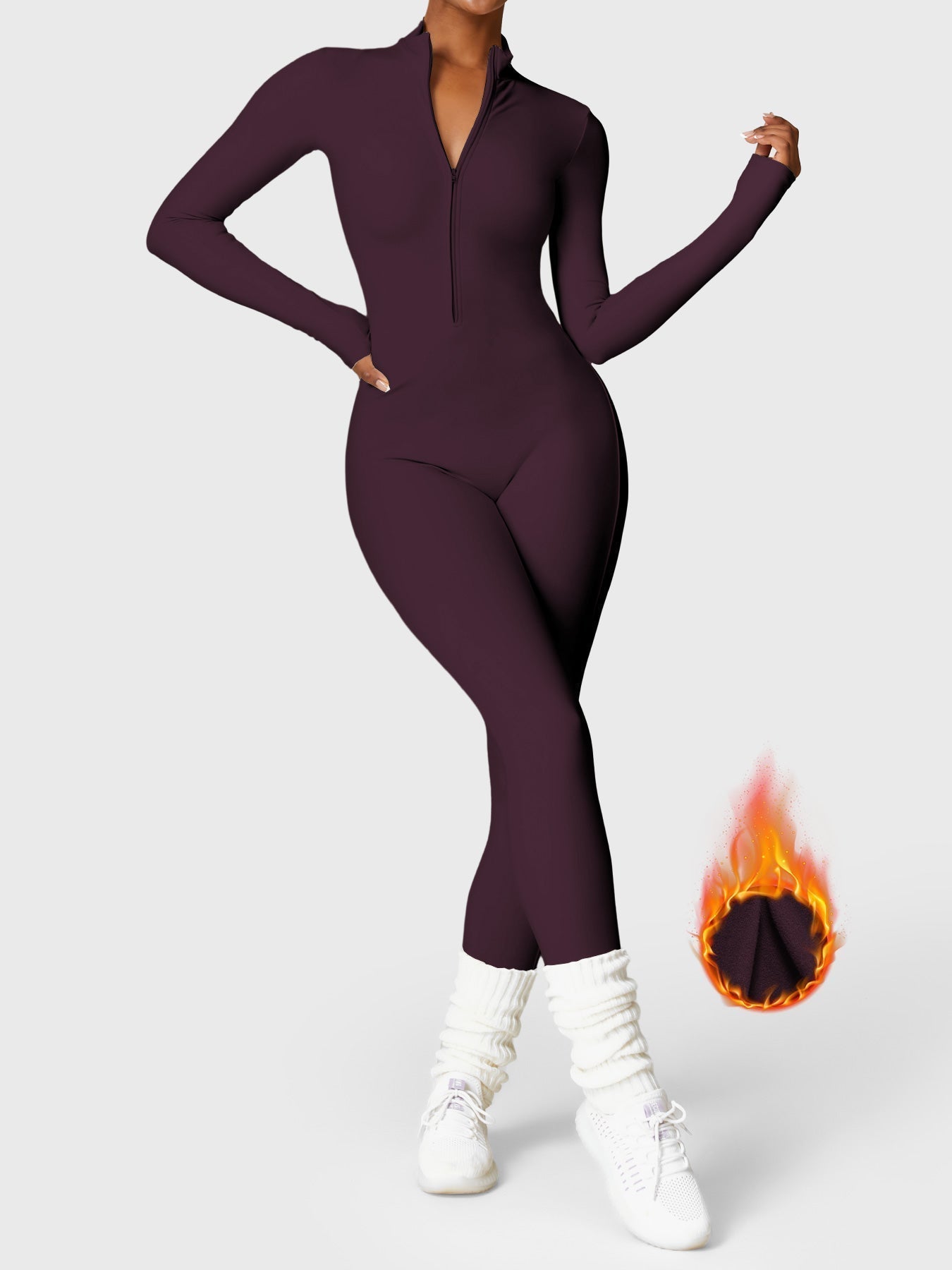 Helga | Stilfuld premium bodysuit med lynlås dame