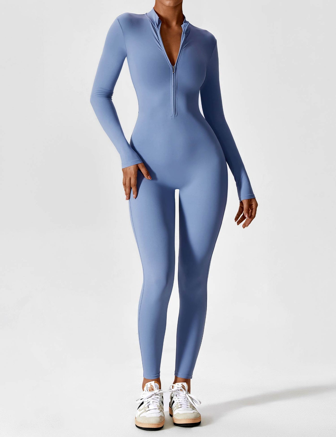 Helga | Stilfuld premium bodysuit med lynlås dame