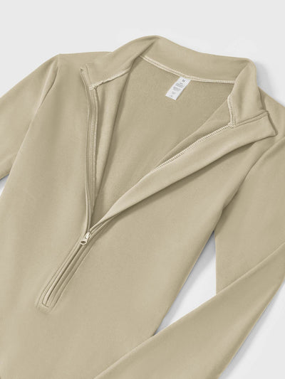 Helga | Stilfuld premium bodysuit med lynlås dame